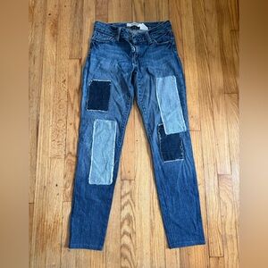 GAP Curvy Flare Jeans in Blue Denim